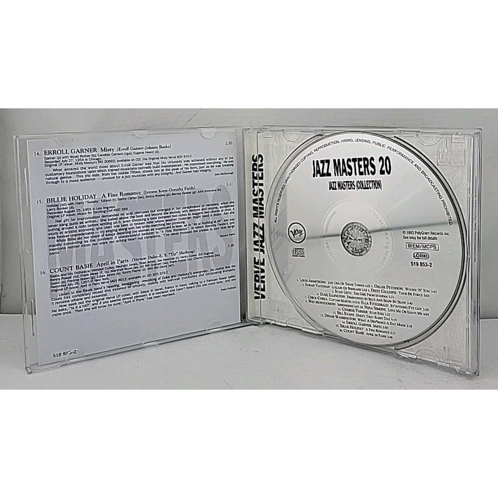 Verve Jazz Masters 20 by Various Artists (CD, Apr-1994, Verve)