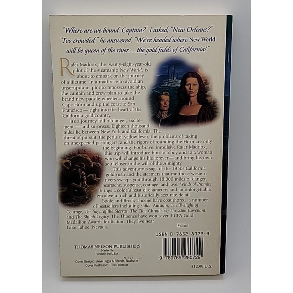 Winds of Promise by Bodie Thoene and Brock Thoene (1998, Trade Paperback)