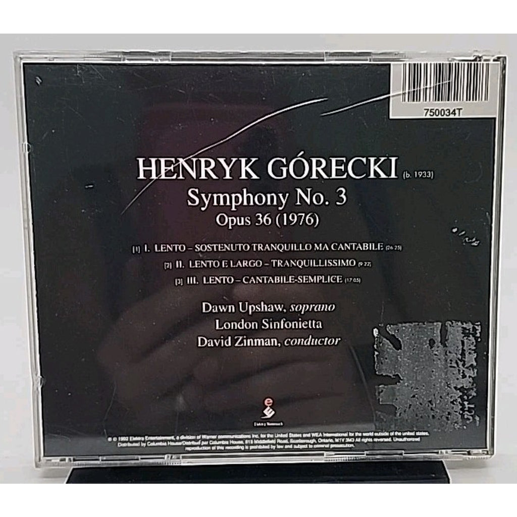 Symphony 3 in Sorrowful Songs by Gorecki / Upshaw, Dawn / Zinman (CD, 1992)