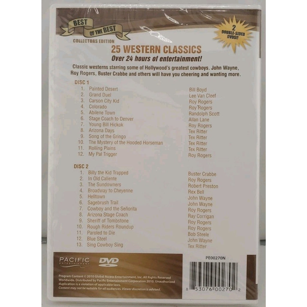 25 Western Classics (DVD) *Brand New*