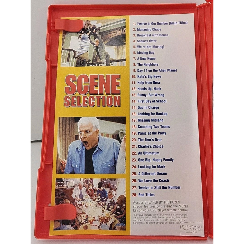 Cheaper by the Dozen (DVD, 2003, Baker's Dozen Edition)