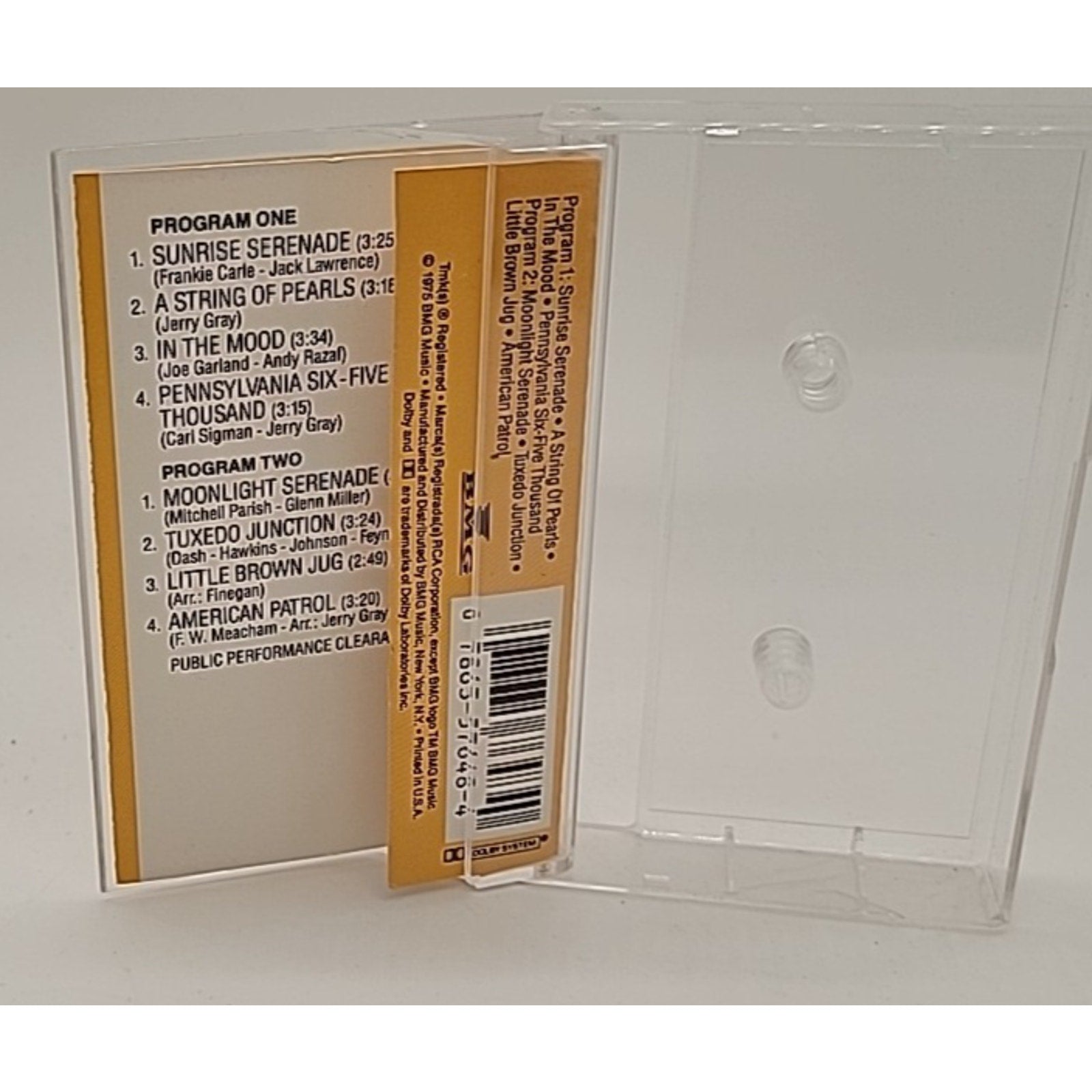 Pure Gold by Glenn Miller (Cassette, Oct-1988, Bluebird RCA (USA))