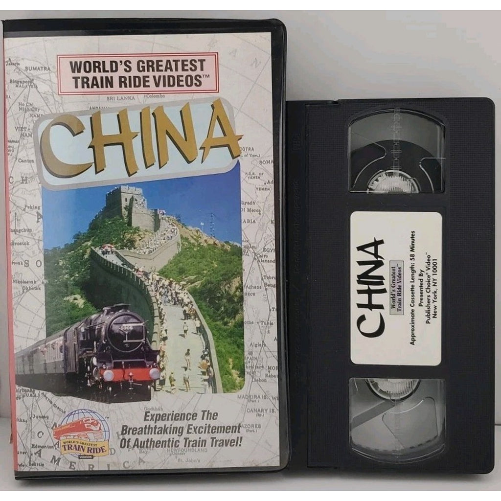 1996 Worlds Greatest Train Ride Video China VHS Clamshell