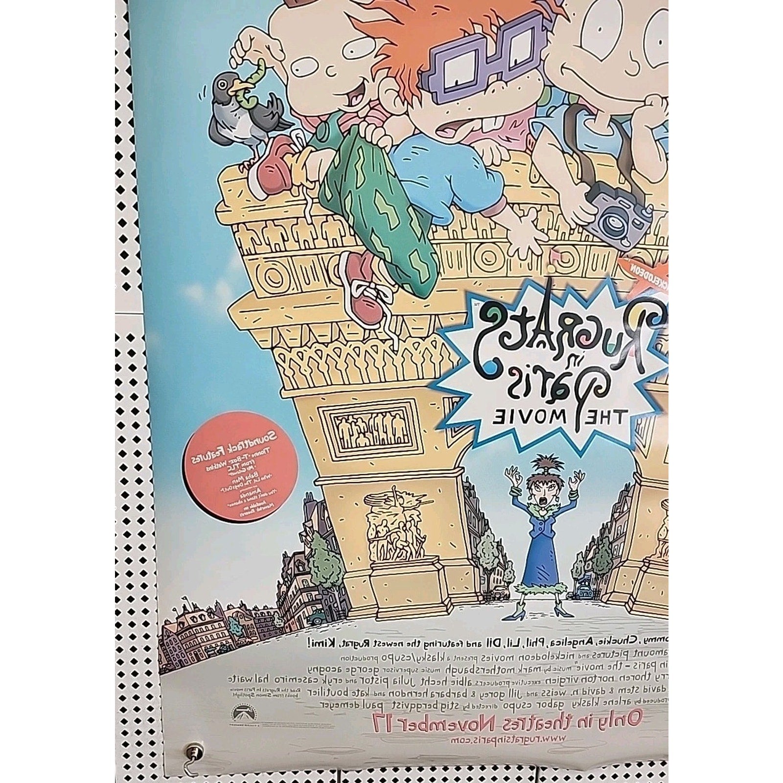 2000 Rugrats in Paris The Movie Double Sided 27" x 41" Theatrical Movie Poster