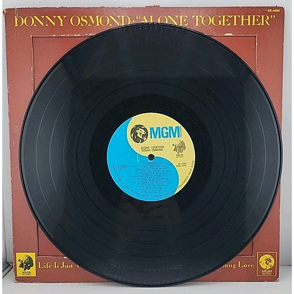 Donny Osmond – Alone Together (1973 MGM Records) Original 12" Vinyl LP