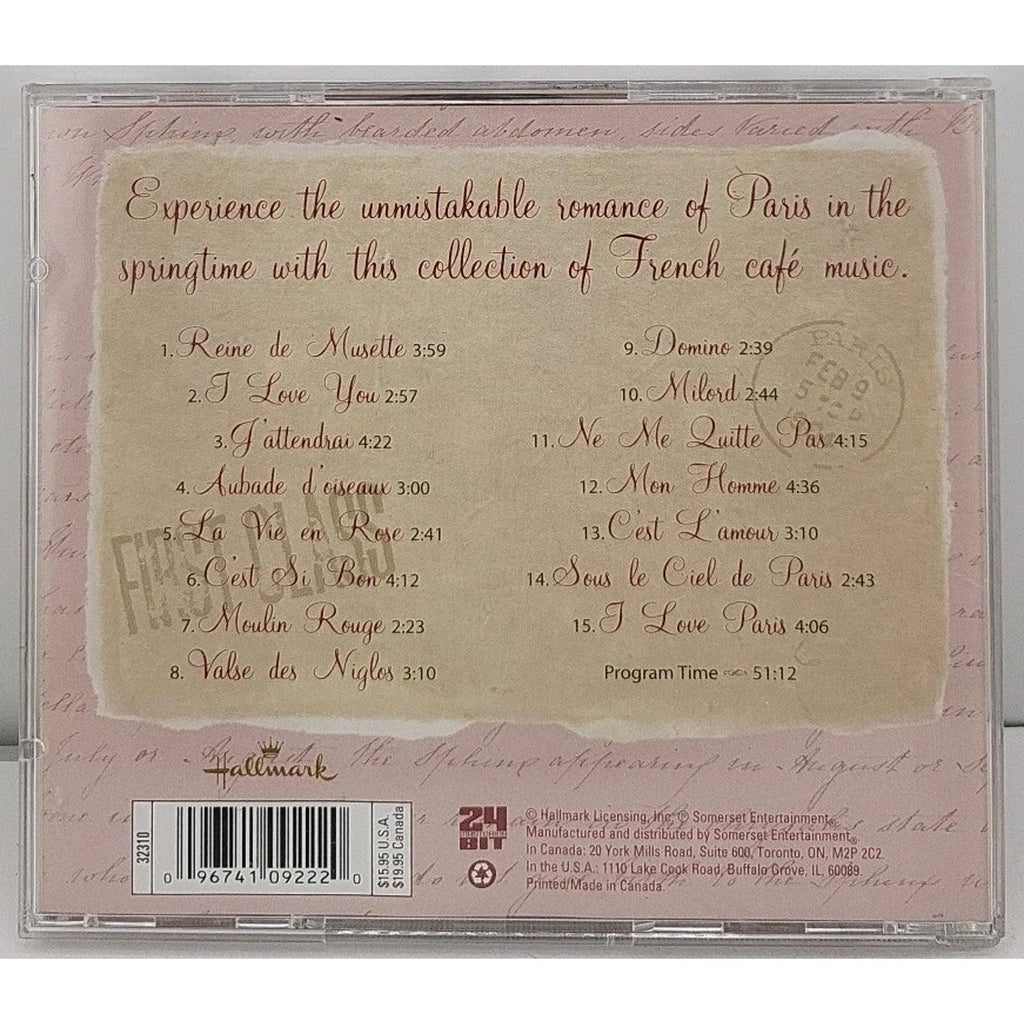 Springtime in Paris Music CD Hallmark