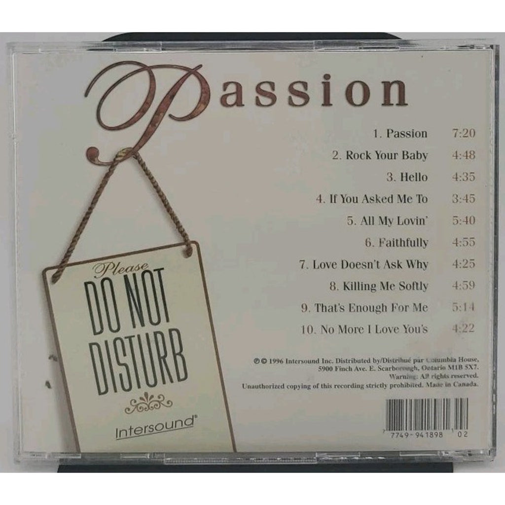 Please Do Not Disturb: Passion by Various Artists (CD, 1996)