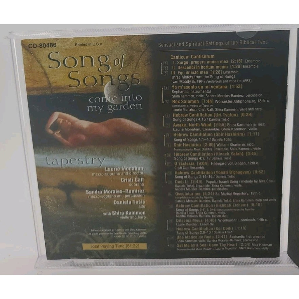 Tapestry: Song of Songs Come Into My Garden by Tapestry (CD, 1998)