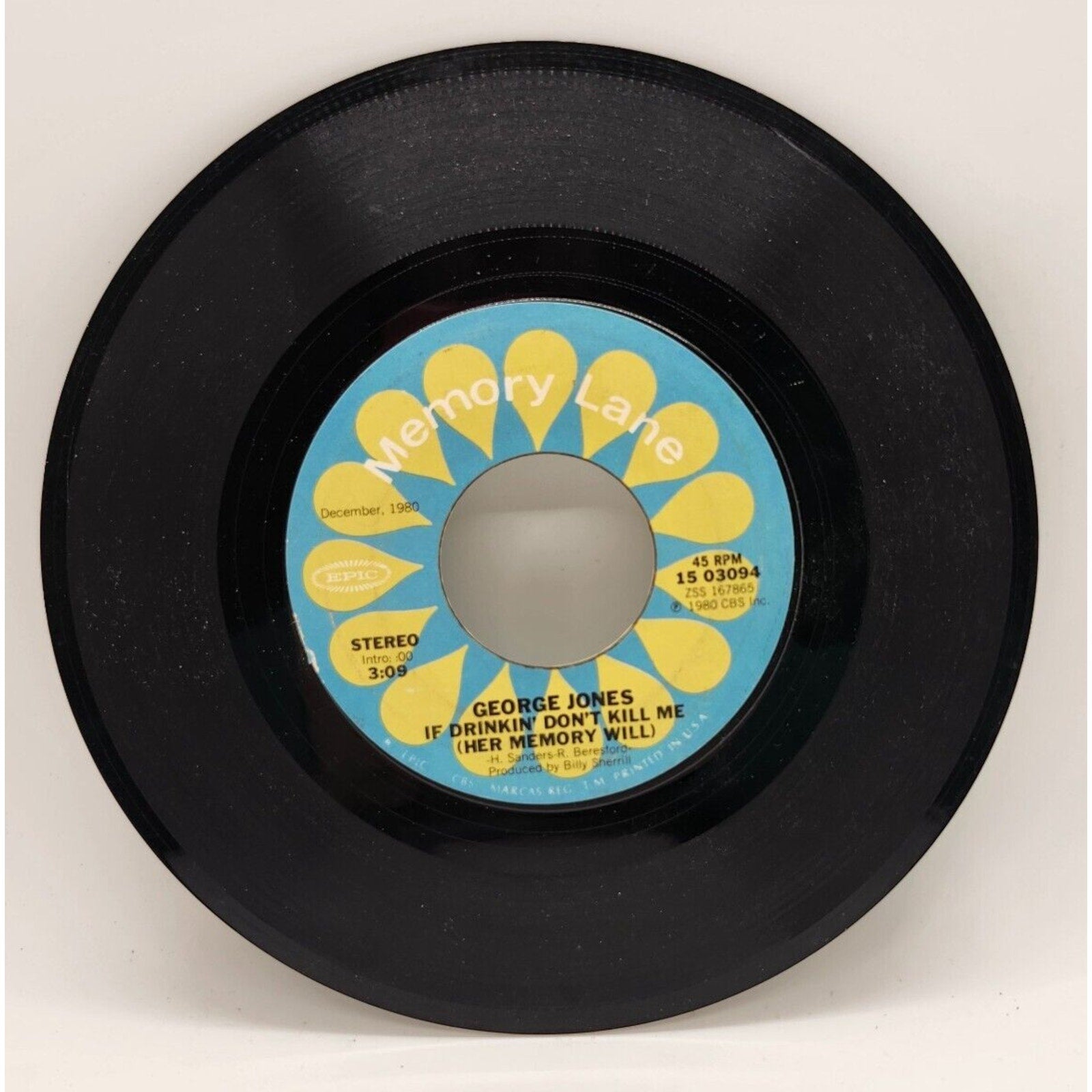 Still Doin' Time / If Drinkin' Don't Kill Me By George Jones (Record) - 15 03094