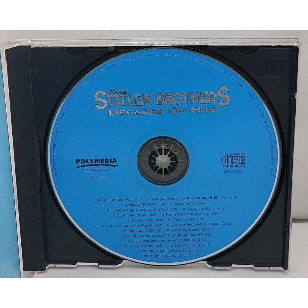 Decades Of Hits The Statler Brothers Disc 1 (CD)