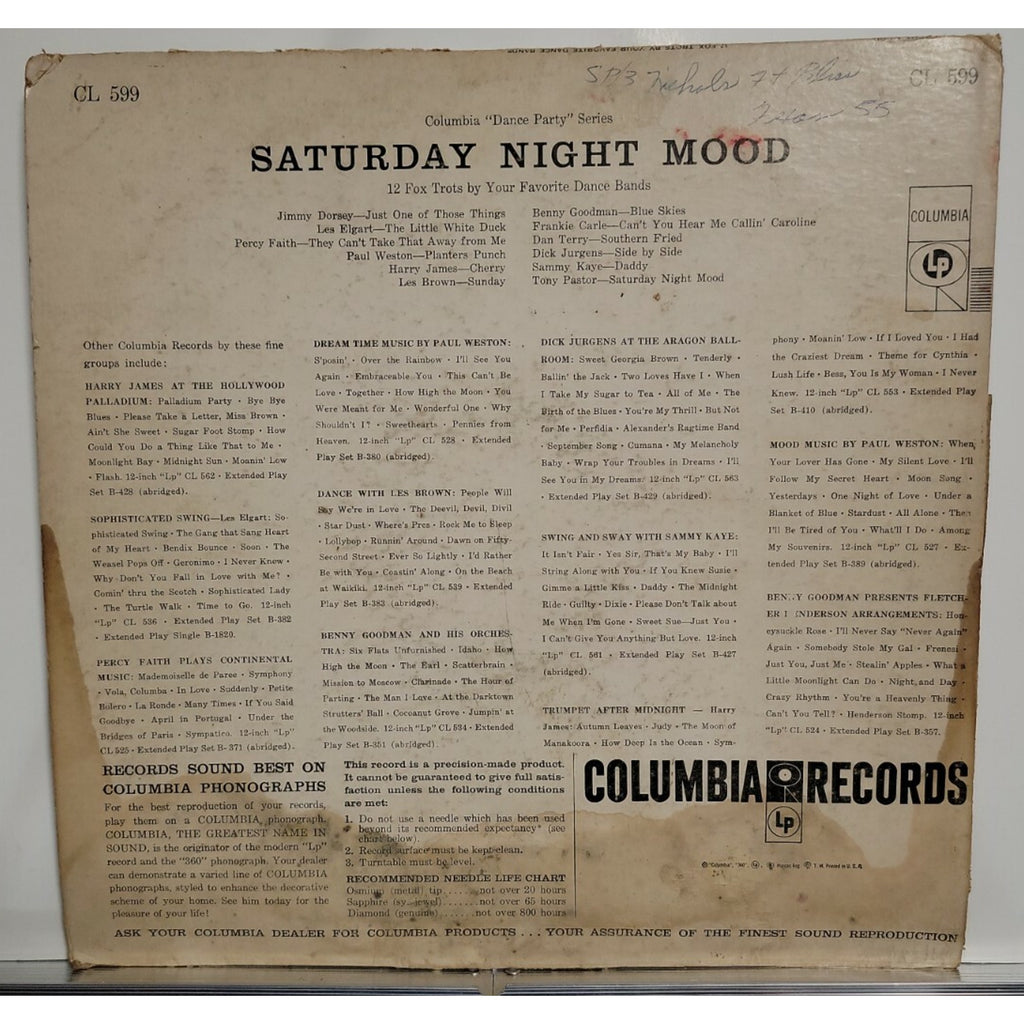 Various – Saturday Night Mood (Vinyl)