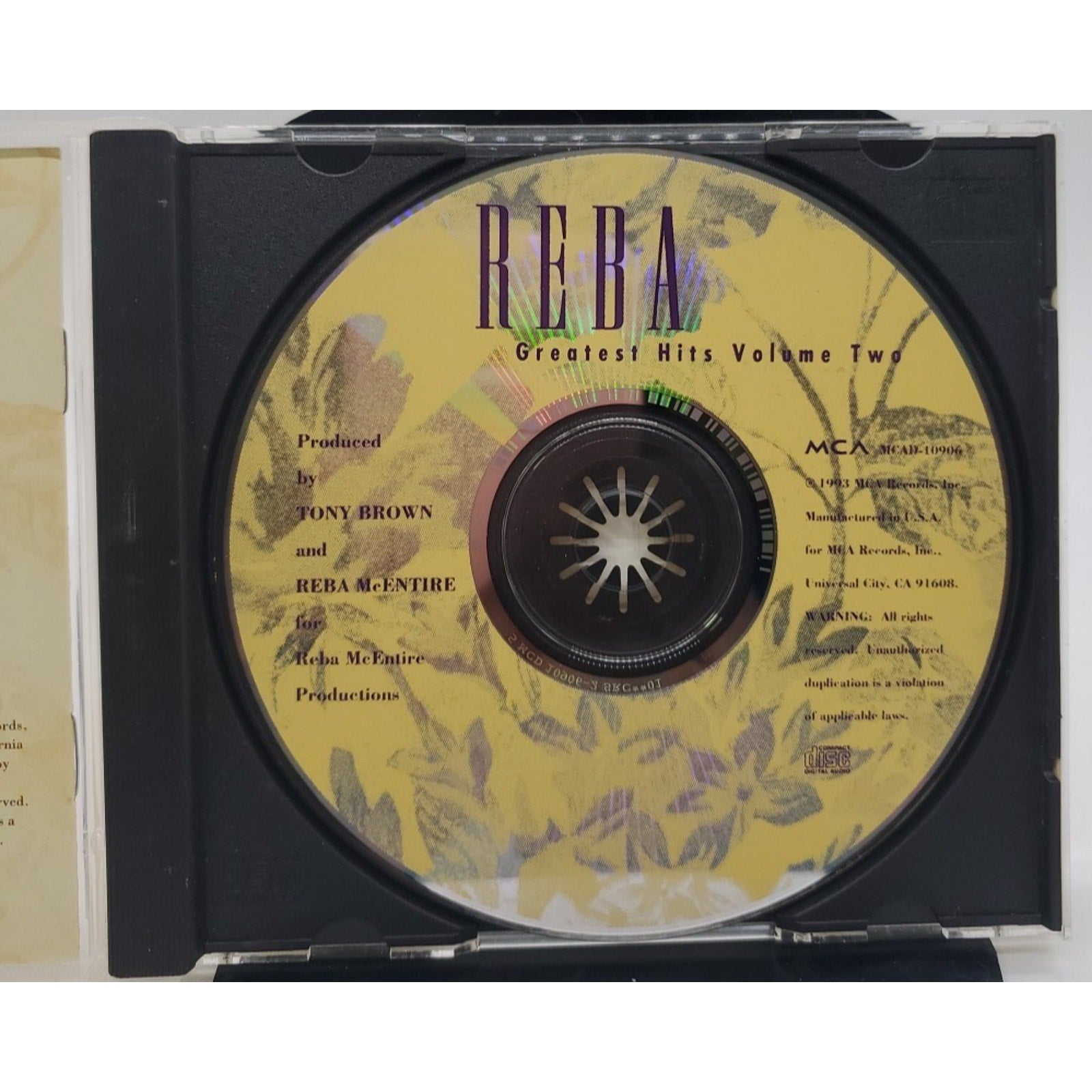 Reba McEntire Greatest Hits Volume Two (CD, 1993, MCA Records)
