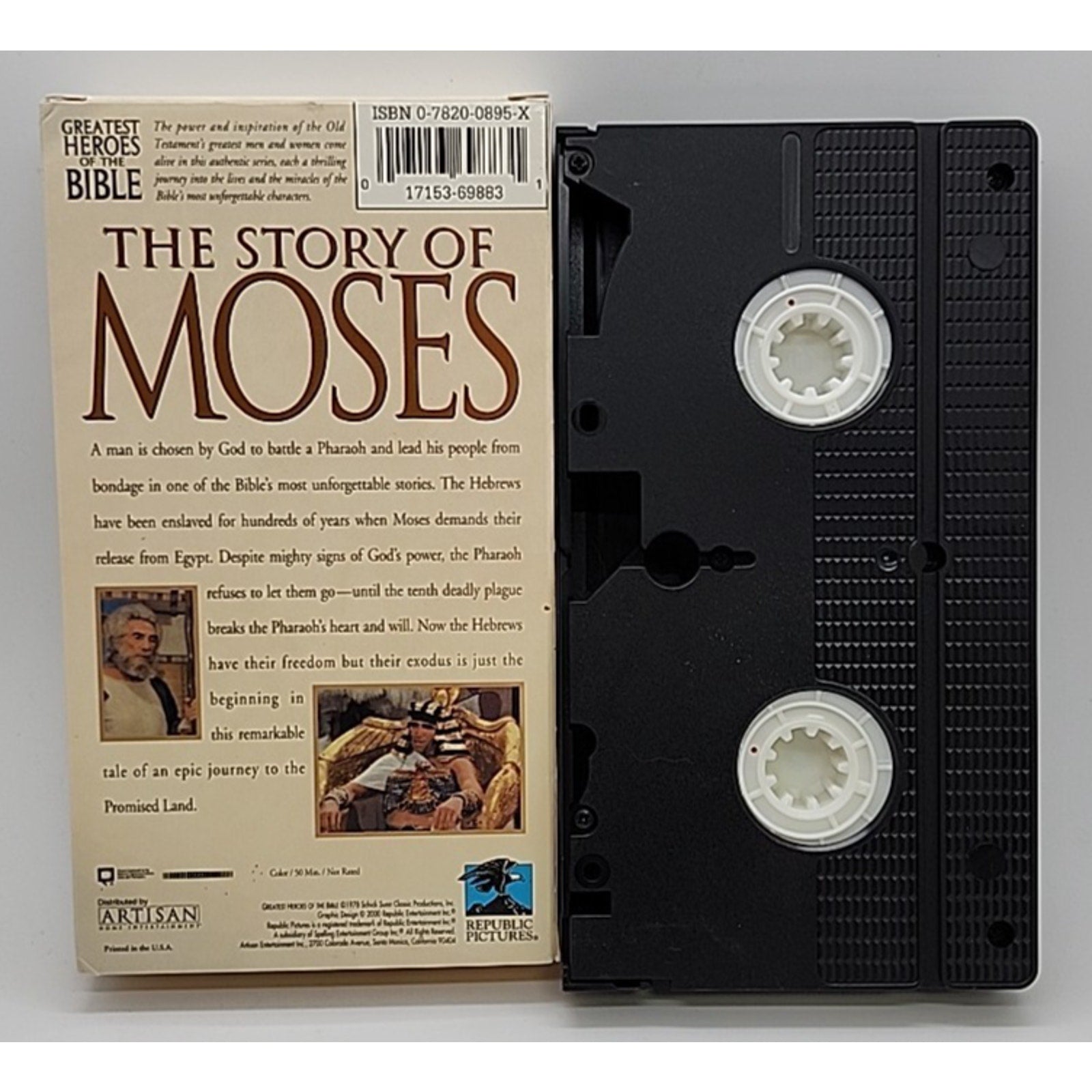 Greatest Heroes of the Bible - The Story of Moses (VHS, 1998)