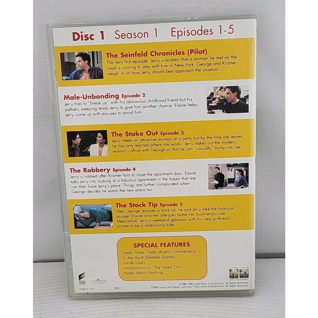 Seinfeld Season 1 Disc 1 Episode 1-5 DVD