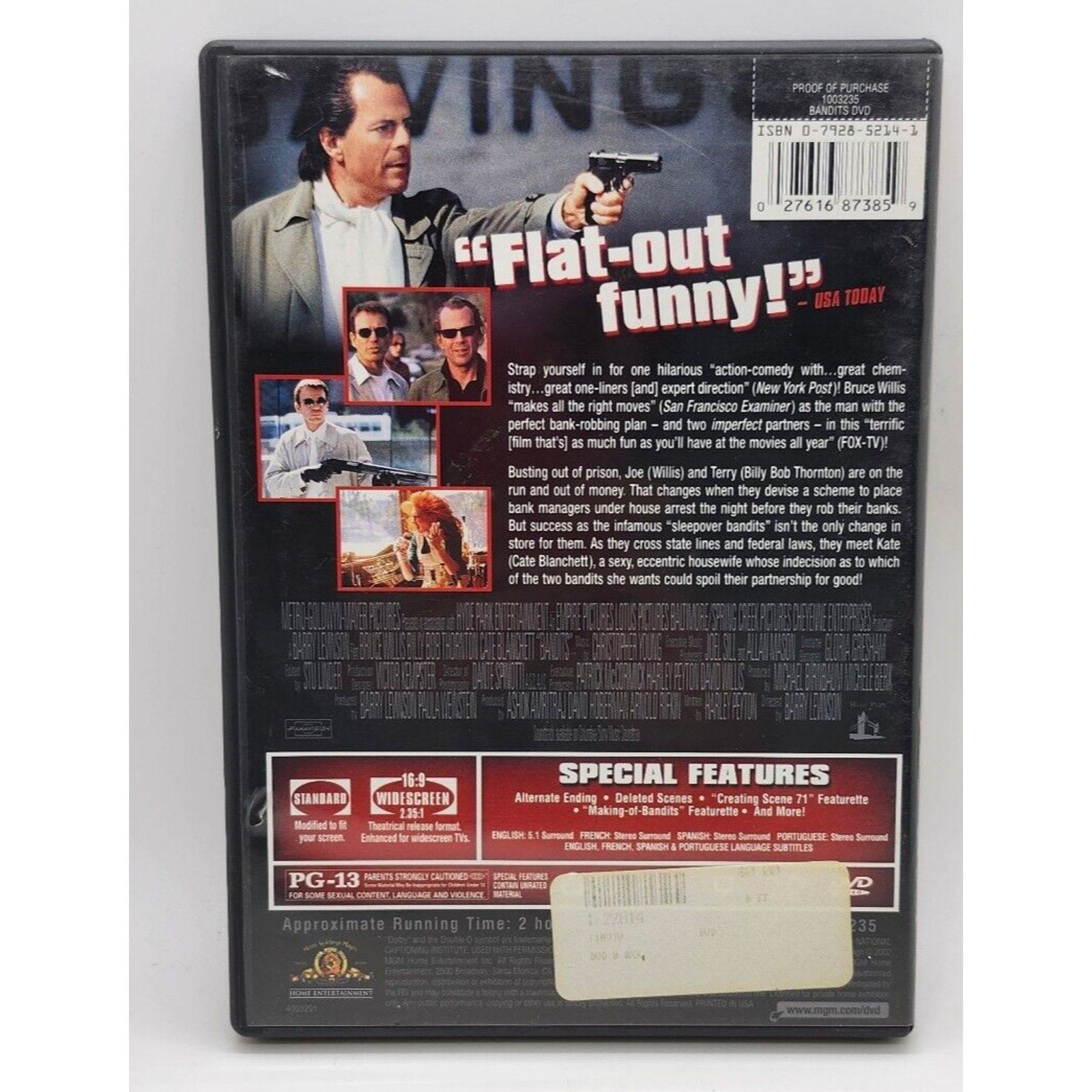 Bandits (DVD, 2002, Special Edition)