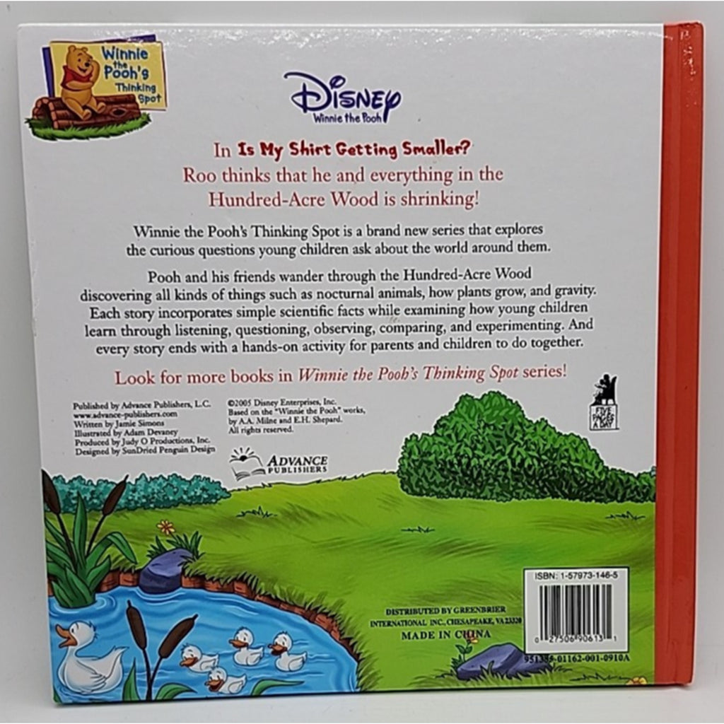 Disney: Winnie The Pooh- Is My Shirt Getting Smaller? 8x8 (Hardcover)