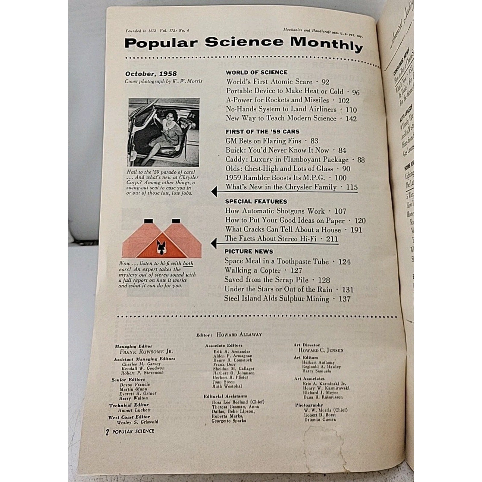 Popular Science Monthly - October 1958 - Vol. 173 No. 4