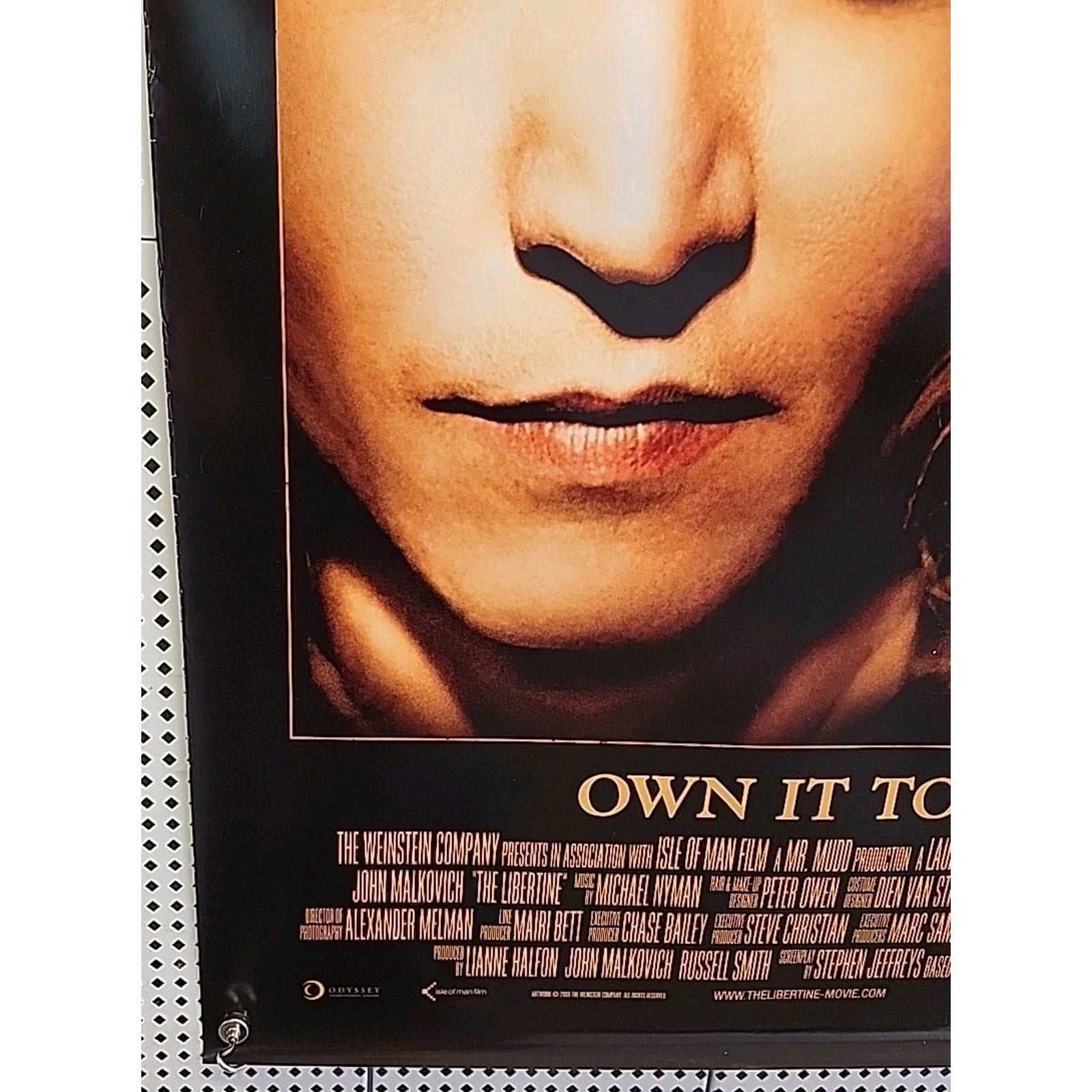 The Libertine DVD Release Movie Poster 27x40 S/S