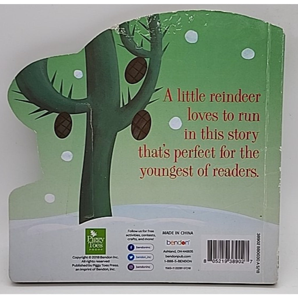Reindeer Run by Julia Woolf (A Mini Merry Book) Board Book
