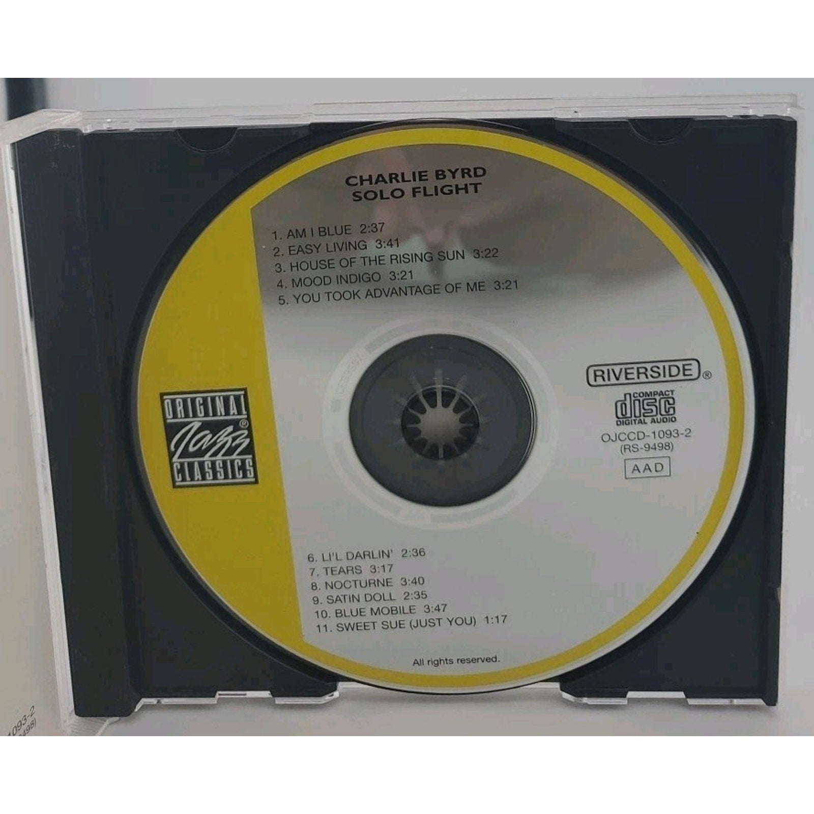 Solo Flight by Charlie Byrd (CD, 2003)