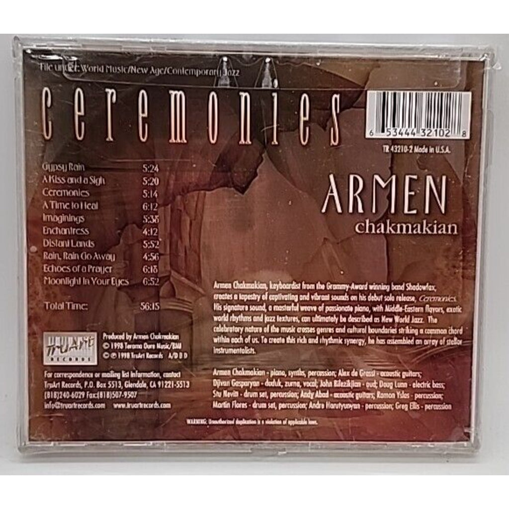 Ceremonies by Armen Chakmakian (CD, 1998) *Brand New*
