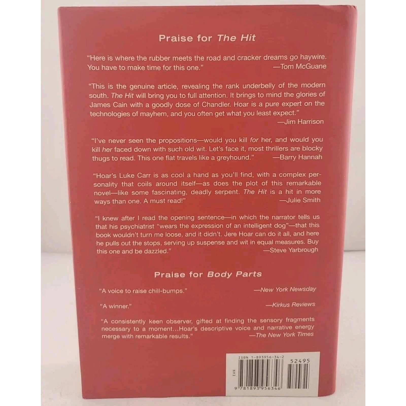 Hit by Jere Hoar (2003, Hardcover)