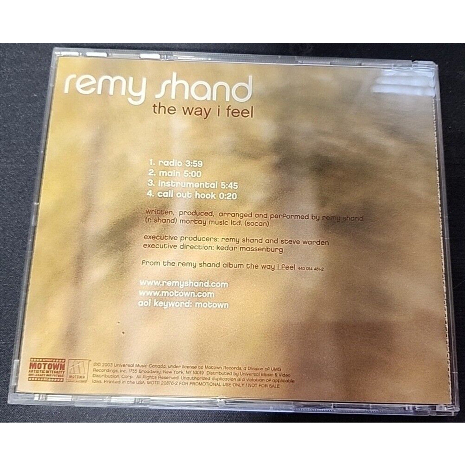 Remy Shand The Way I Feel - 4 Tracks - (CD)