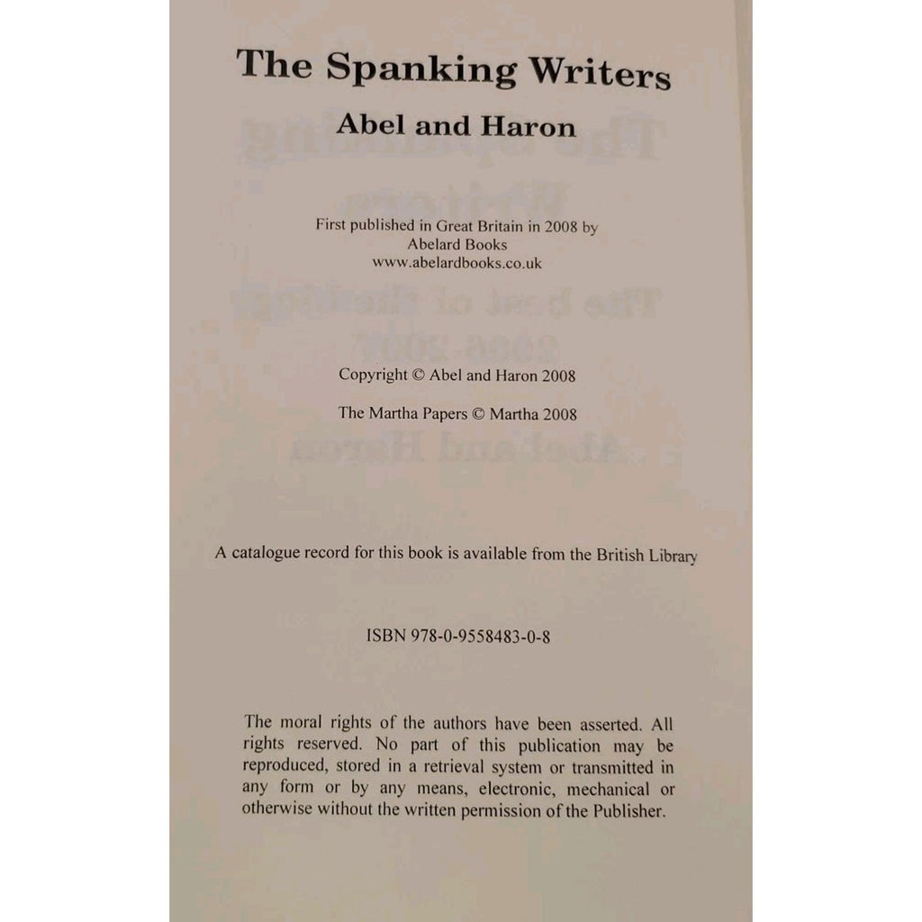 Spanking Writers by Not Available (2008, Hardcover)