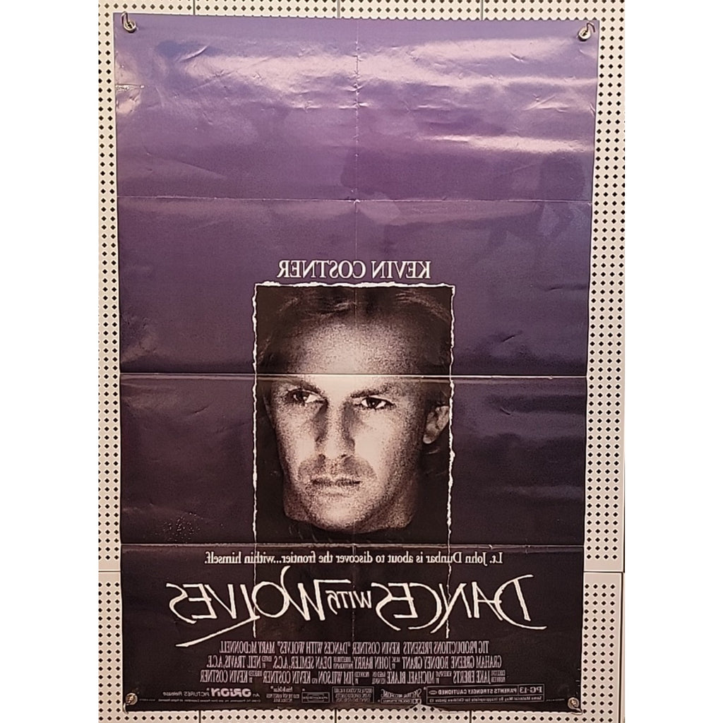 Dances With Wolves Movie Poster Original DS 27x40 Kevin Costner 1990