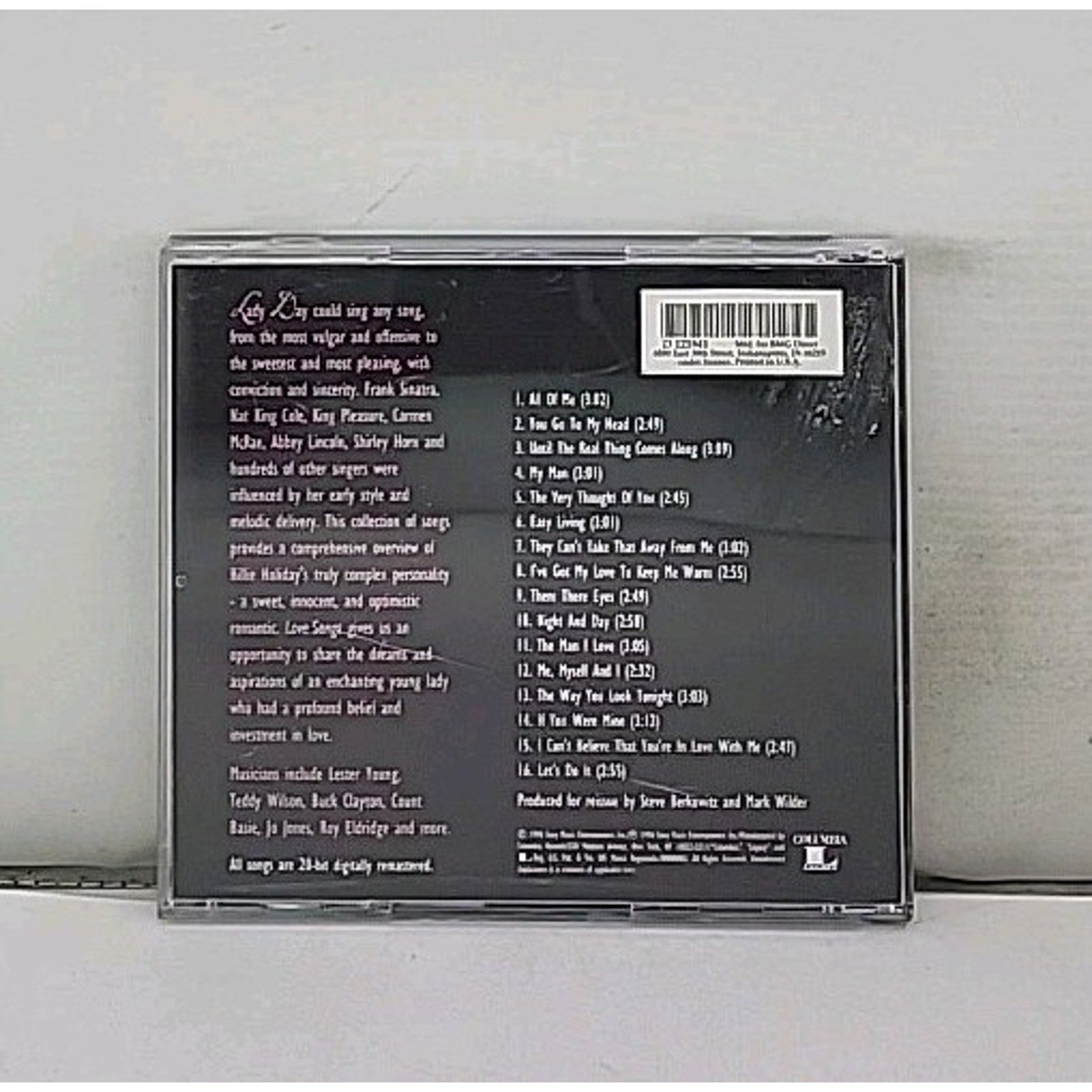 Billie Holiday - Love Songs CD Columbia