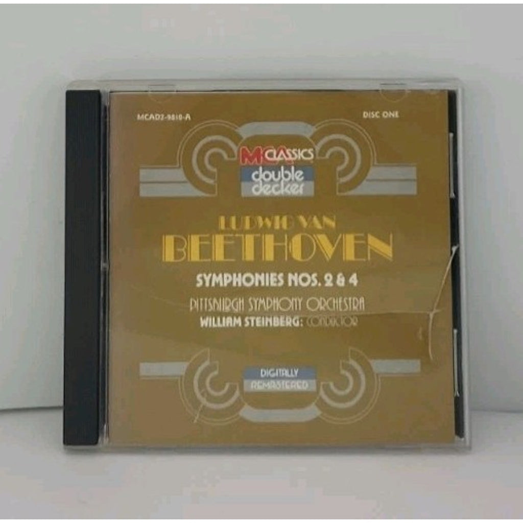 Beethoven: Symphonies NOS. 2 & 4 - Pittsburgh Symphony, William Steinberg - CD