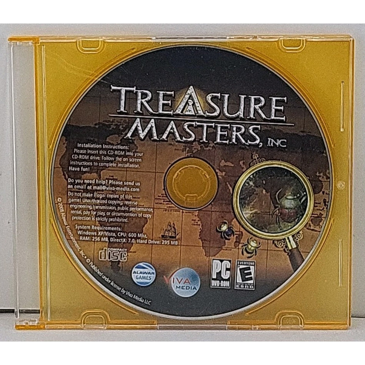 Treasure Masters, Inc. (PC, 2008) *Disc Only*