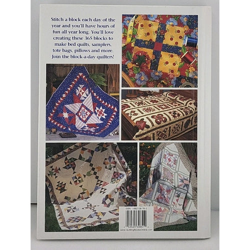 365 Fun-to-Stitch Quilt Blocks Hardback First Print 2002 House Of White Birches