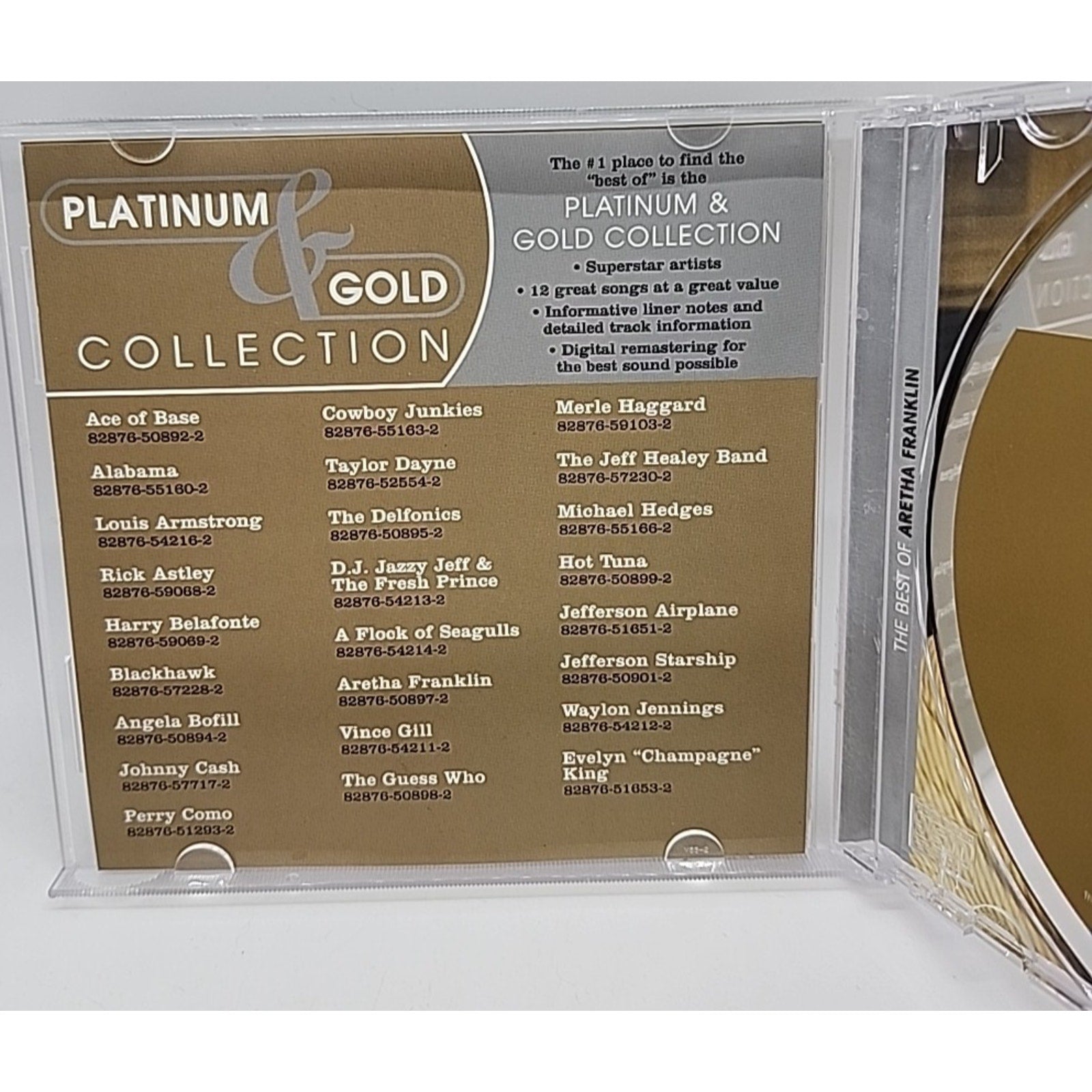 Platinum & Gold Collection by Aretha Franklin (CD, 2003)