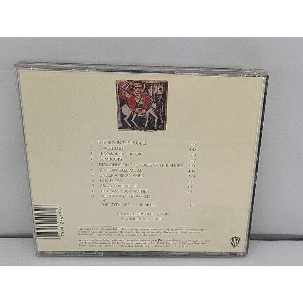 Graceland by Paul Simon (CD, Sep-1986, Warner Bros.)