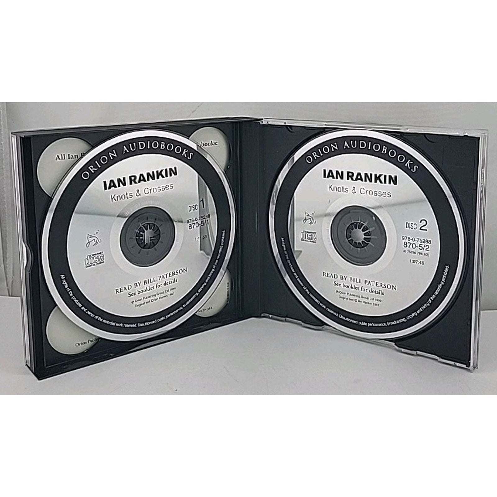 Knots & Crosses By Ian Rankin - Read By Bill Paterson Audiobook (3 CD Set)