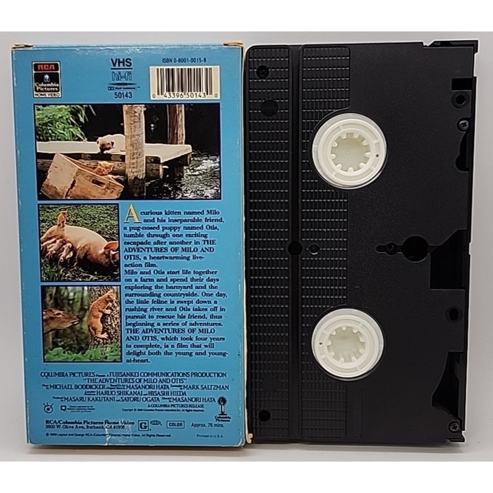 Adventures of Milo and Otis (VHS, 1990, Closed Captioned)