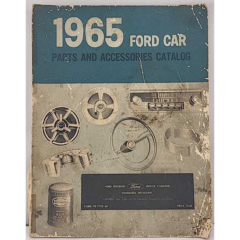 1965 Ford Car Parts And Accessories Catalog