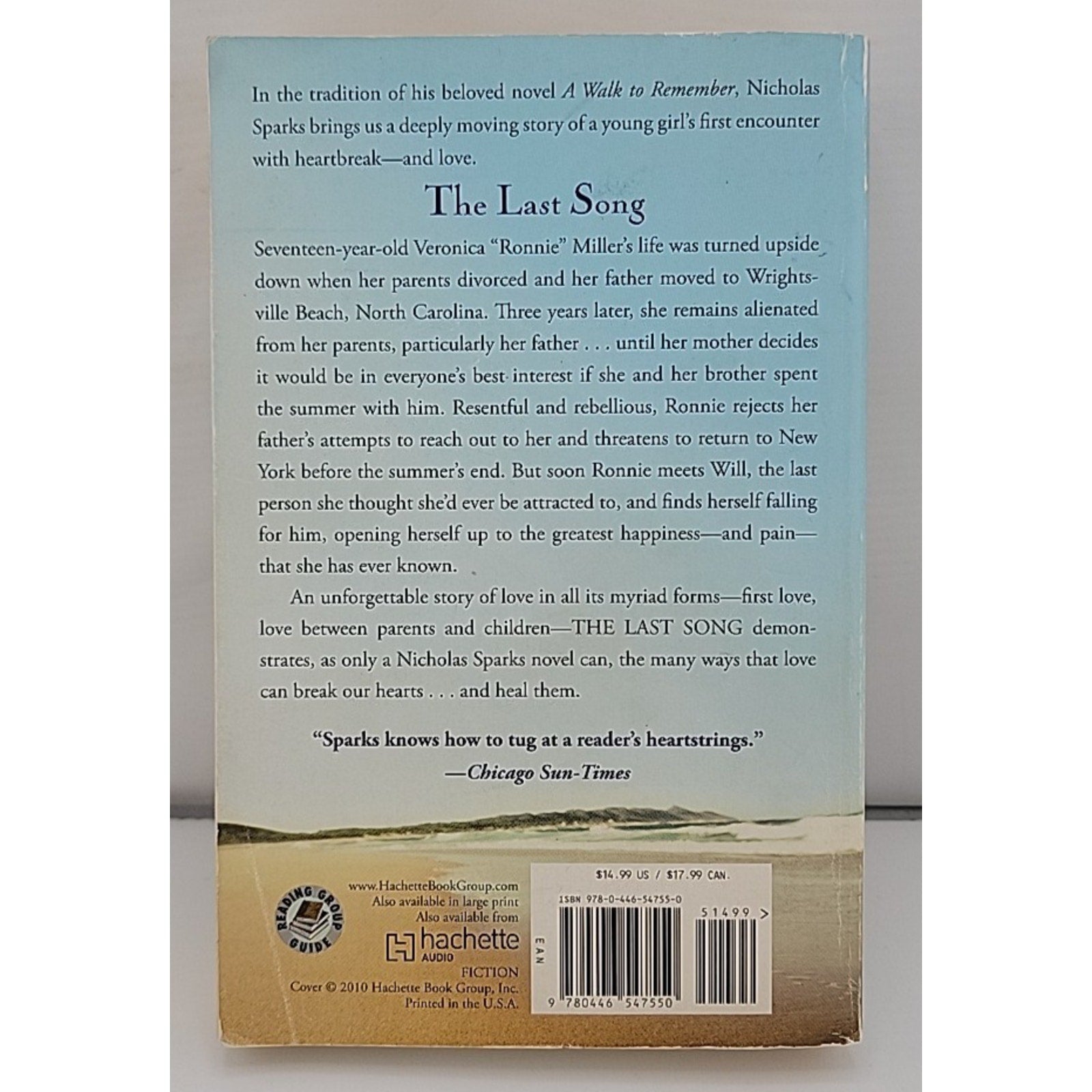 Last Song by Nicholas Sparks (2010, Trade Paperback)