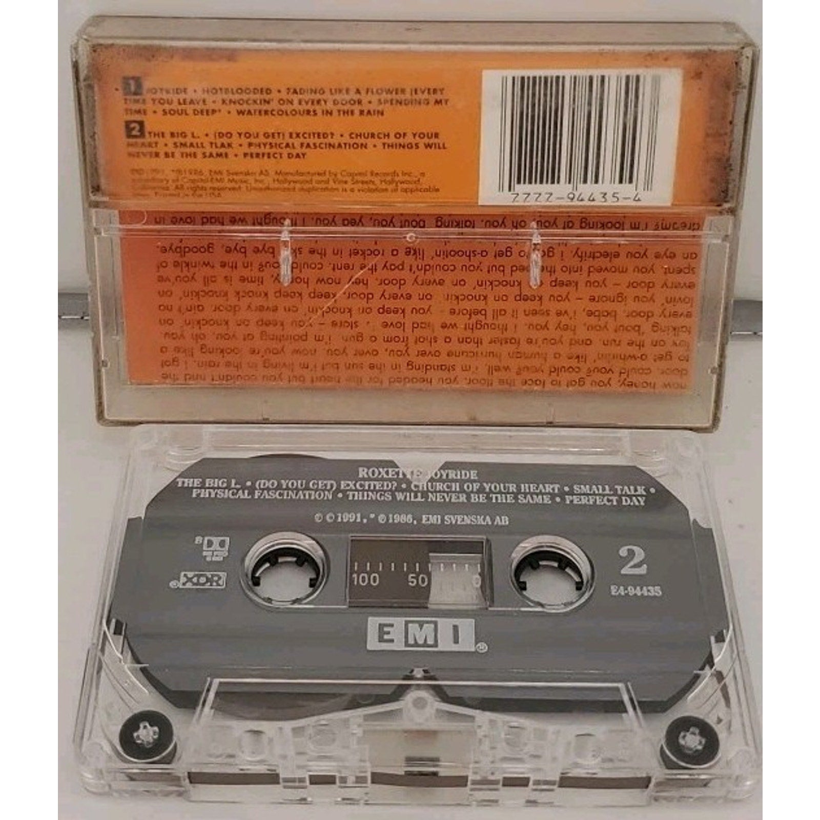 Joyride by Roxette (Cassette Apr-1991) EMI