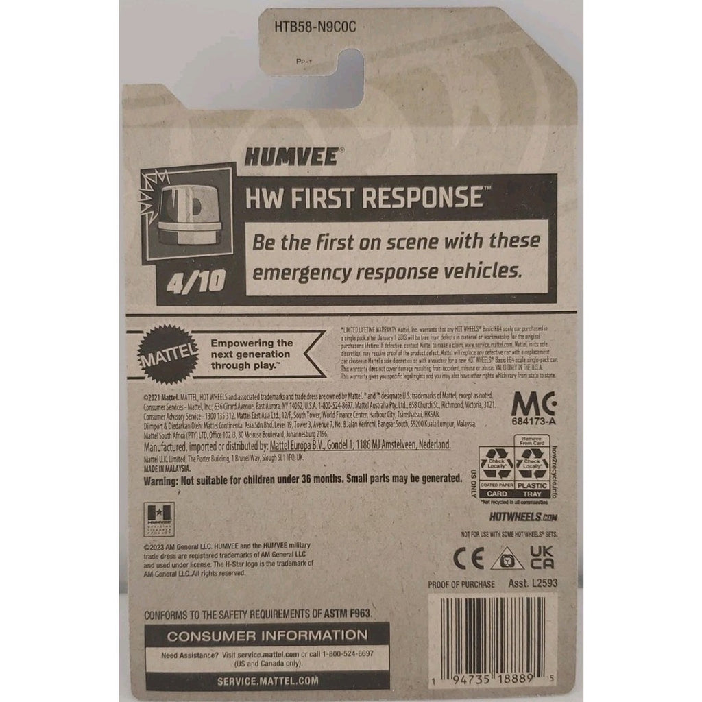 2024 Hot Wheels Humvee HW First Response 4/10