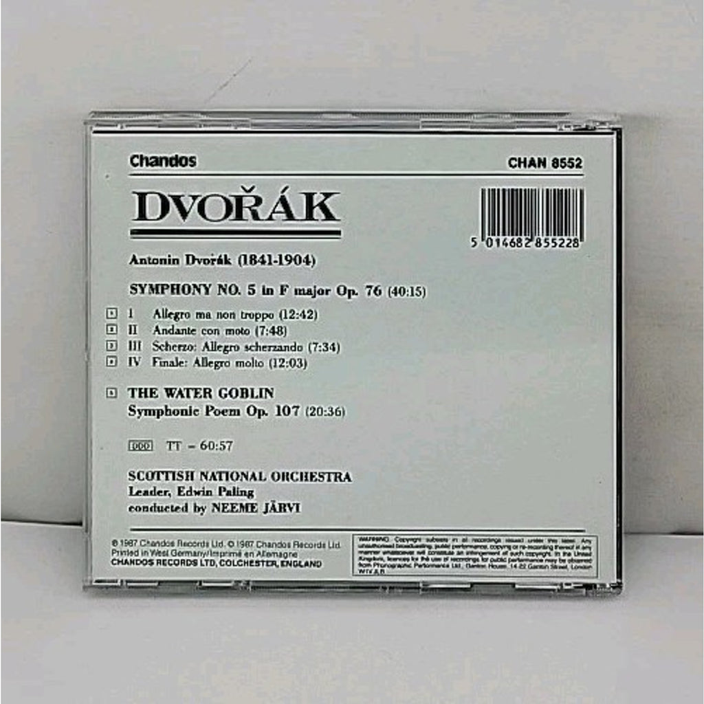 Dvořák : Symphony No.5 - The Water Goblin Scottish National Orchestra CD