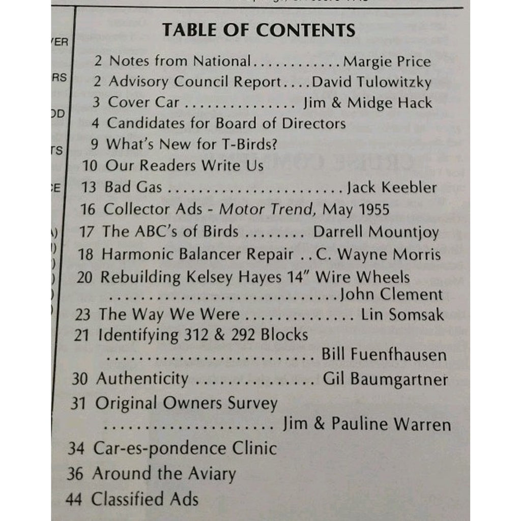 Early Bird Magazine November-December 1986