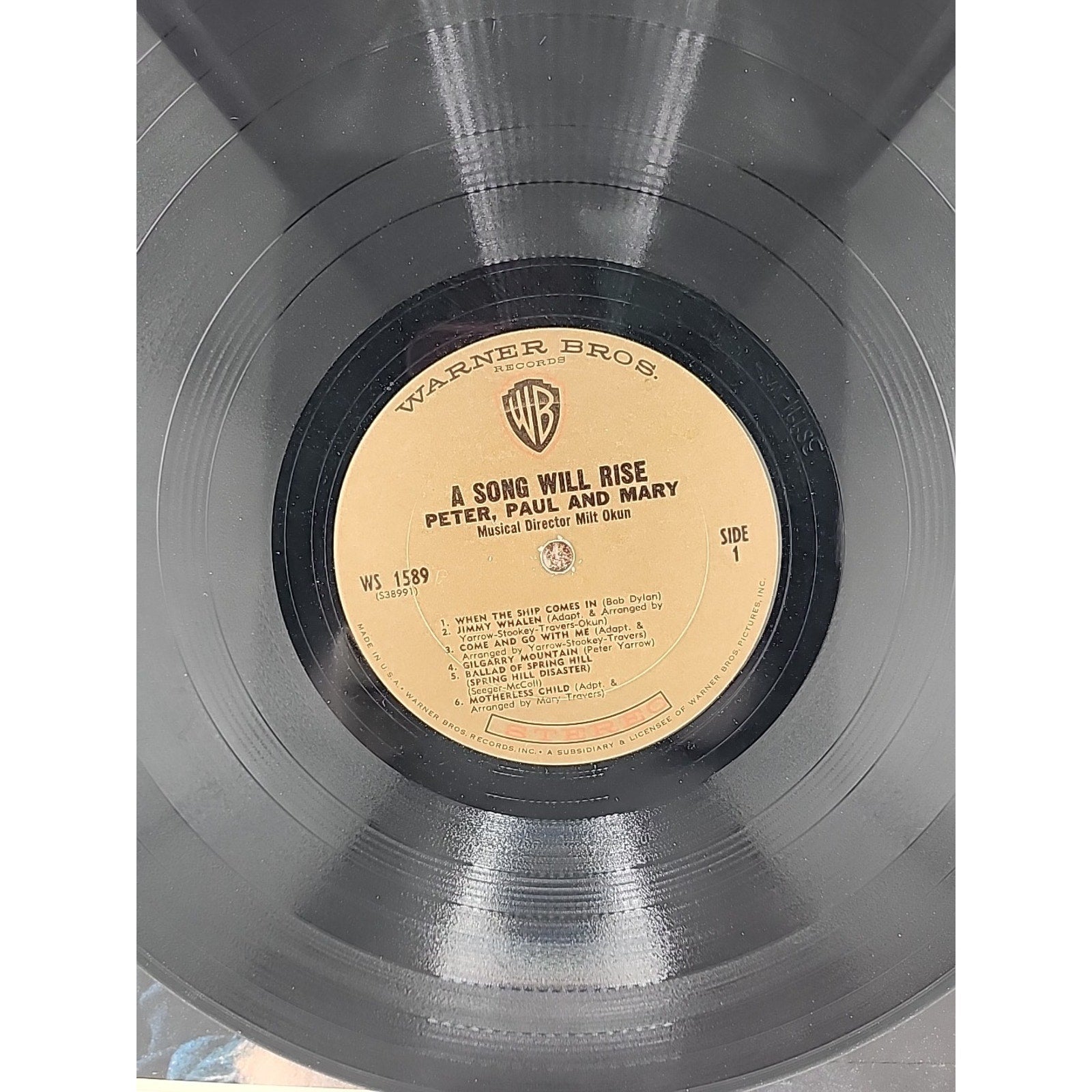 Peter, Paul and Mary A Song Will Rise Vinyl 1965 Warner Bros Vinyl
