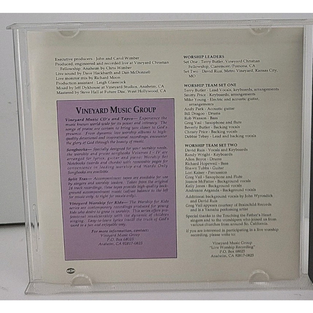 Touching the Father's Heart Glory & Honor (Christian Music Audio CD, 1993)