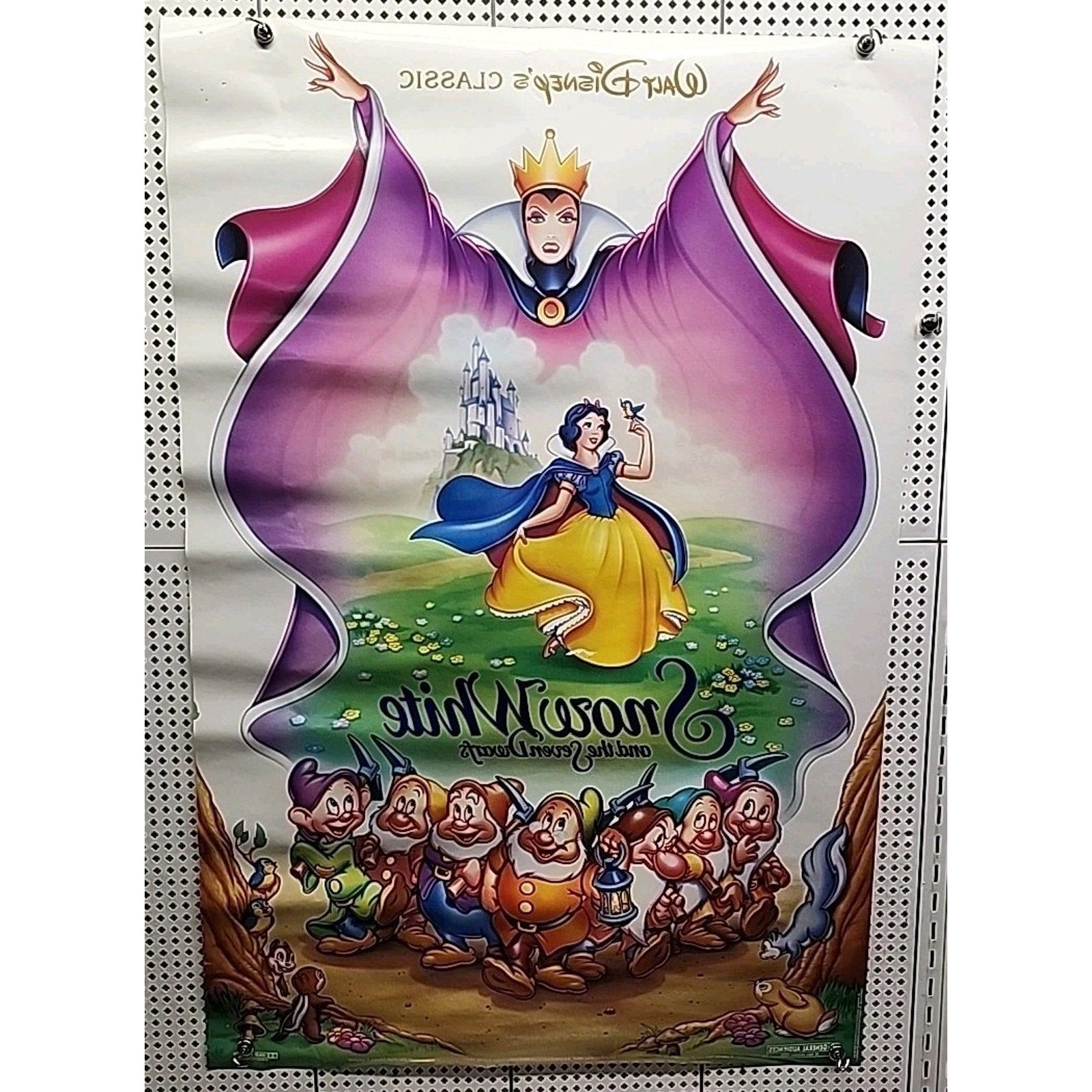 Snow White & the Seven Dwarfs ~ Original 27"x 40" Double-sided RR Movie Poster