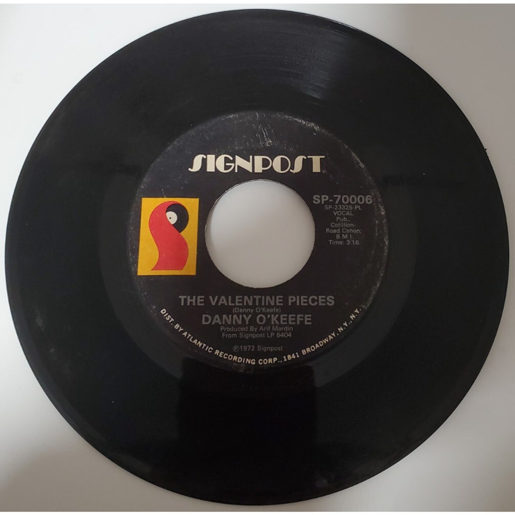 Danny O'Keefe - The Valentine Pieces - 45RPM Record - Singles