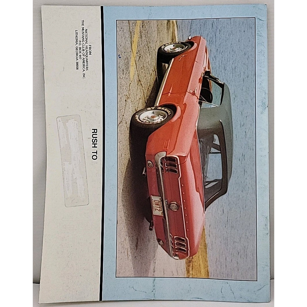 Mustang Times Magazine - Mustang Club Of America - August 1982 - Vol. 6 No. 8