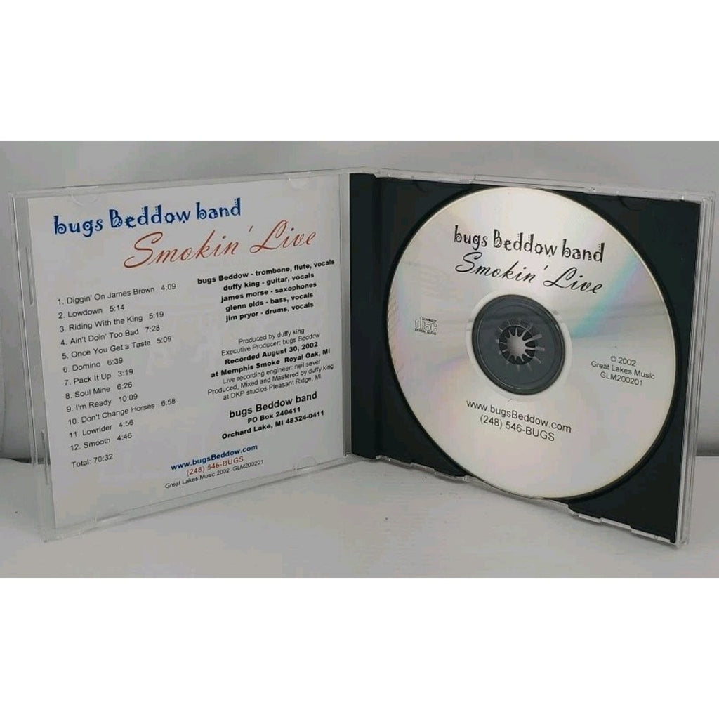 Bugs Beddow Band CD Bone Hommes Tour Smokin' Live (CD)