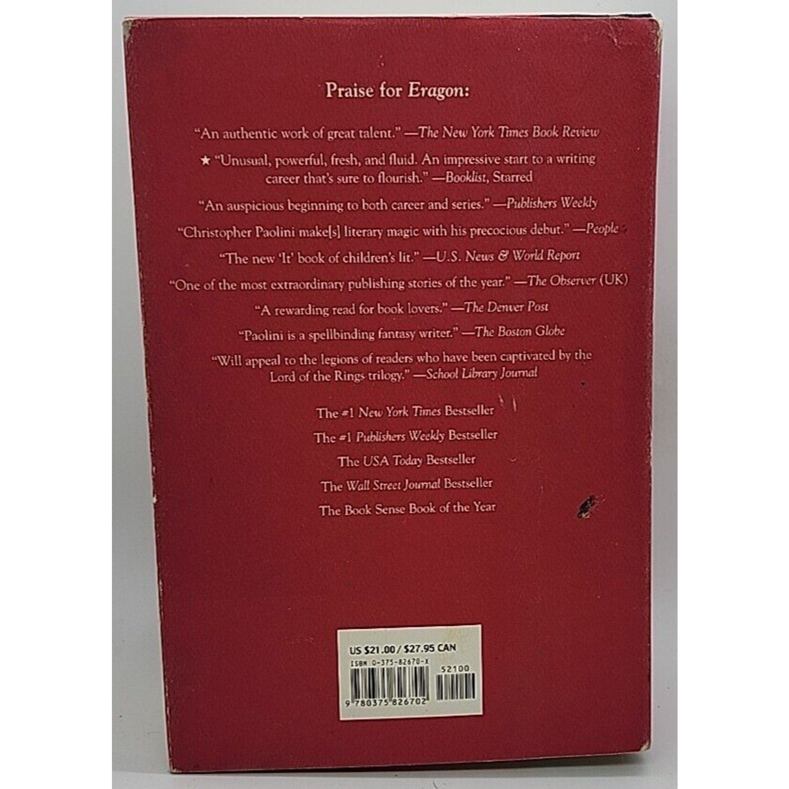 Inheritance Cycle Ser.: Eragon; Eldest by Christopher Paolini (2005, Hardcover /